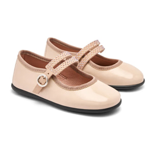 Scarpe Mary Jane in vernice per bambine con chiusura a fibbia