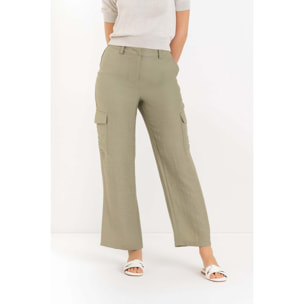 Kocca - Pantaloni cargo a vita alta Donna