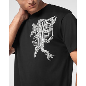 PHILIPP PLEIN T-Shirt Round Neck DRAGON