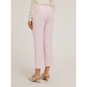 Motivi - Pantaloni regular con piega stirata - Rosa