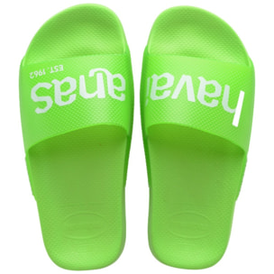 FLIP FLOPS HAVAIANAS SLIDE LOGOMANIA NEON