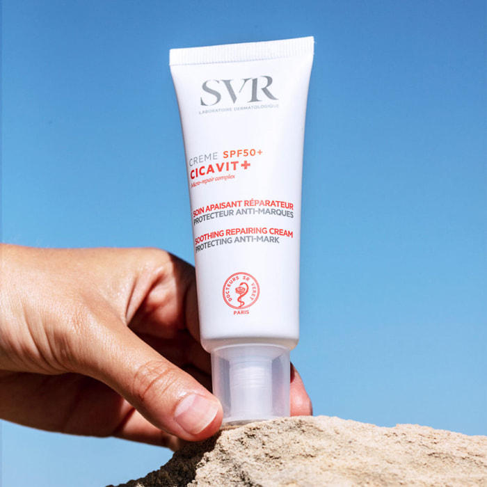 Cicavit+  - Crème Soin Apaisant SPF50+ Réparateur, Protecteur, Anti-Marques 40 ml