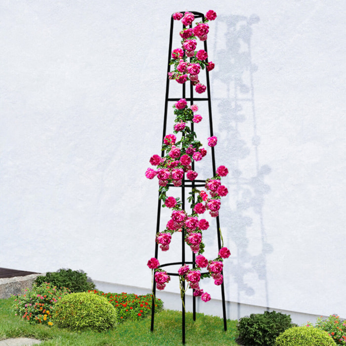 Tuteur pour rosier en métal 200cm