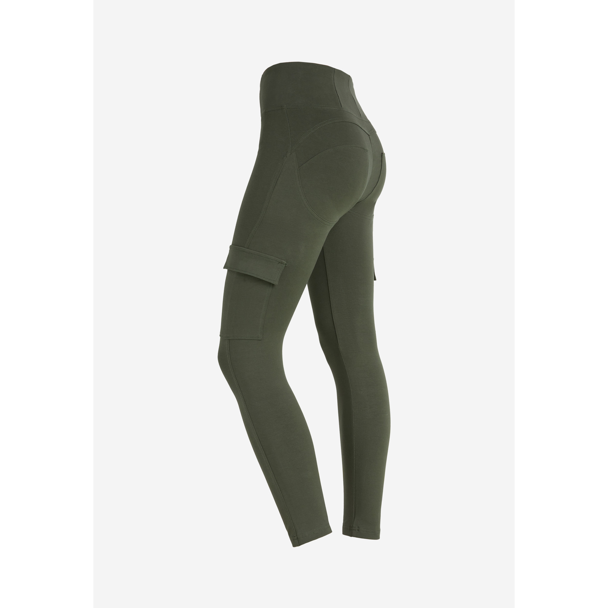 Pantaloni push up WR.UP® in jersey con tasche cargo