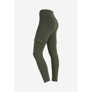 Pantaloni push up WR.UP® in jersey con tasche cargo