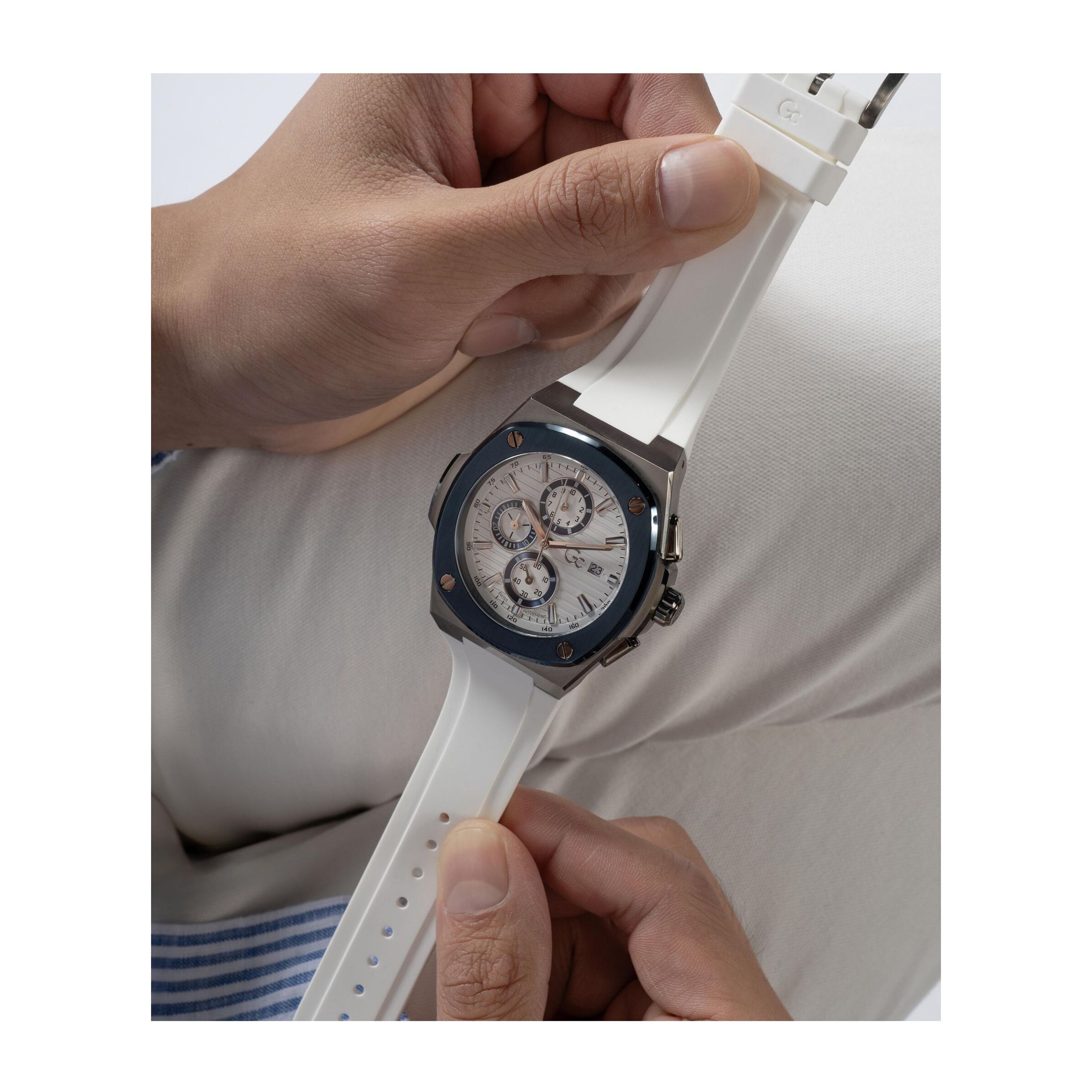 Gc Reloj Cronógrafo Gc Coussin Shape