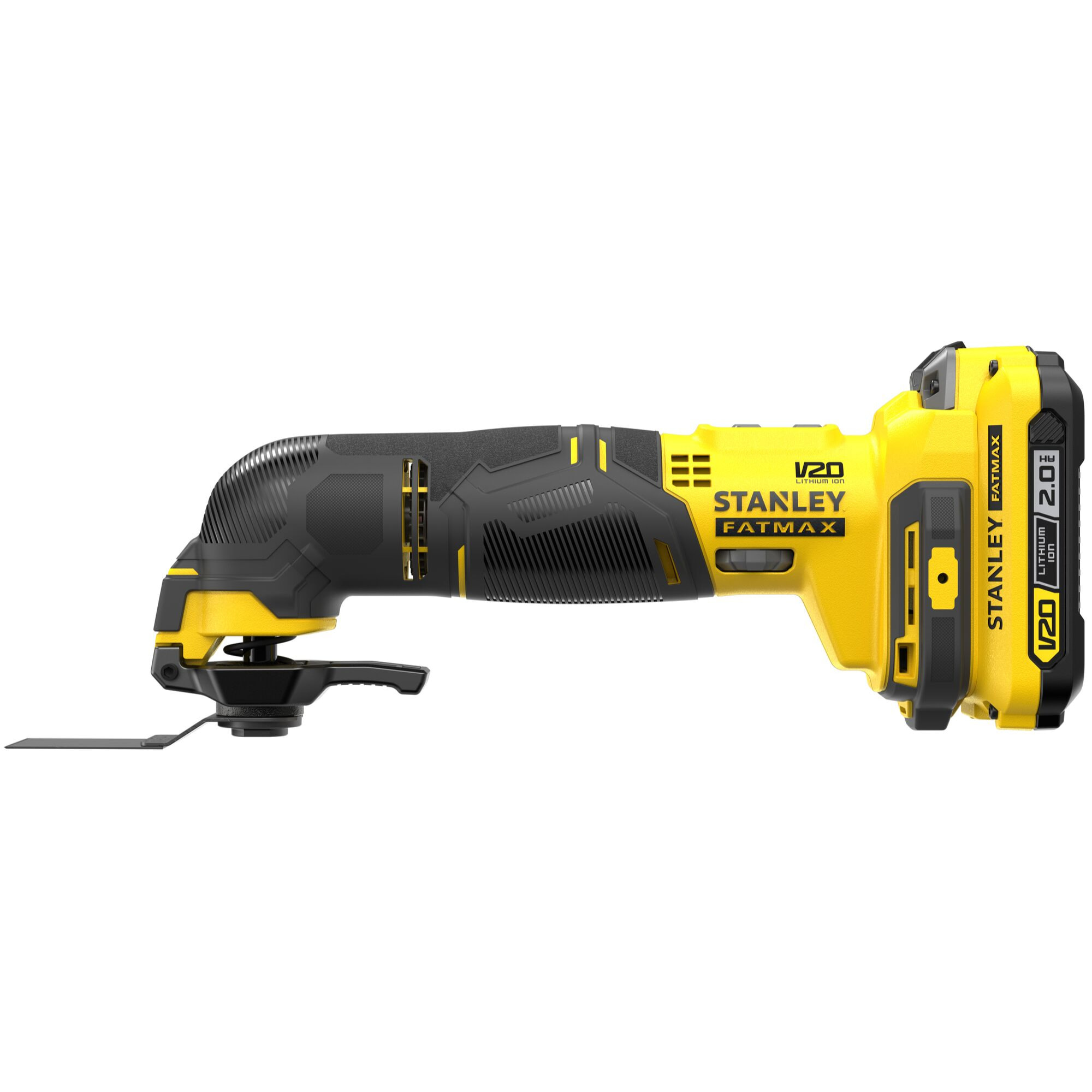 Outil multifonction rotatif 18V, 8000-18000 osc/min, Gamme FATMAX V20 SFMCE500D2K-QW - Livré avec 1 Mallette, 2 batteries 2 Ah, 1 chargeur 2Ah