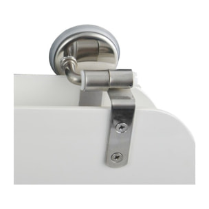 Abattant WC MDF CLEO Blanc - Charnières Inox MSV
