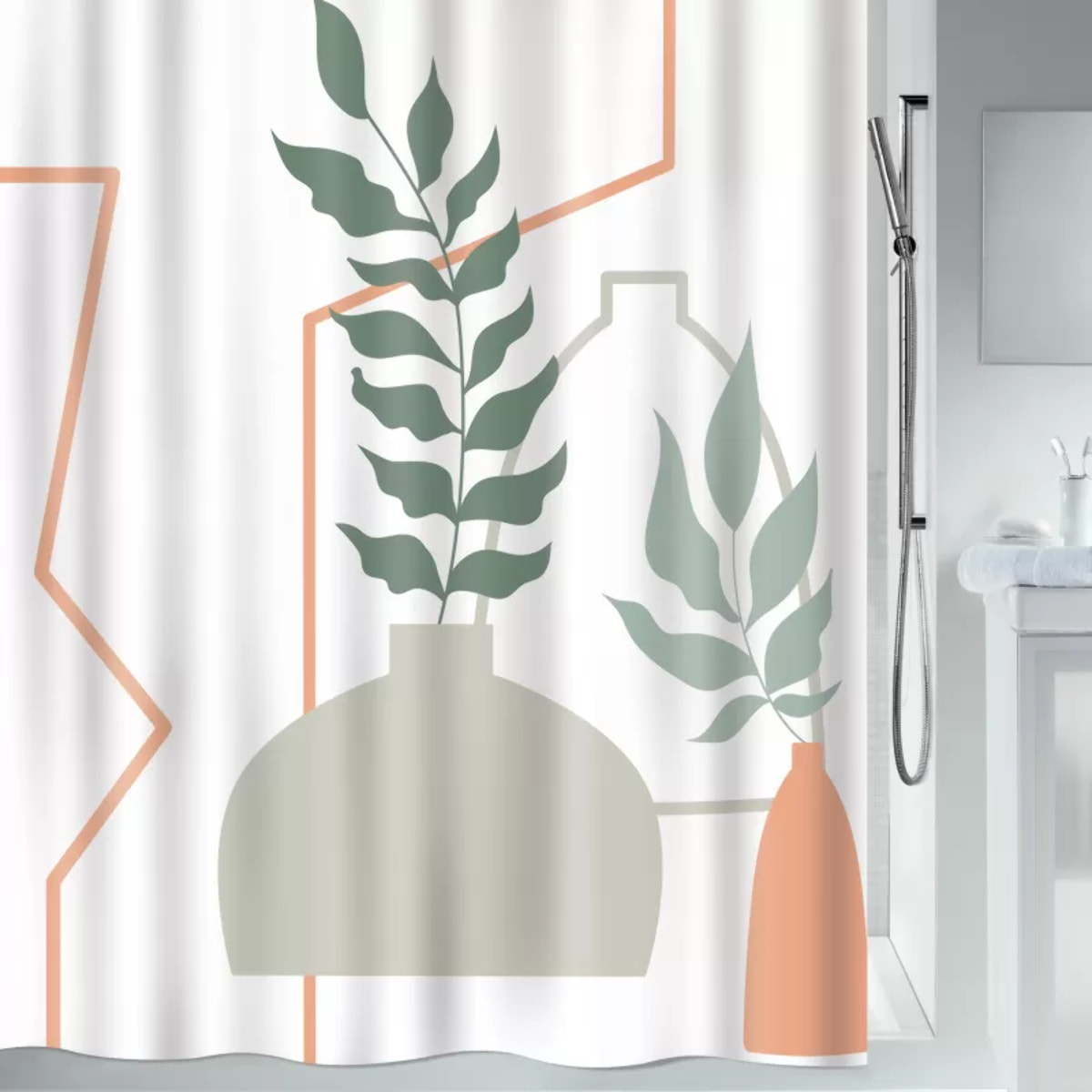 RIDEAU DE DOUCHE POLYESTER 180x200CM KENZI