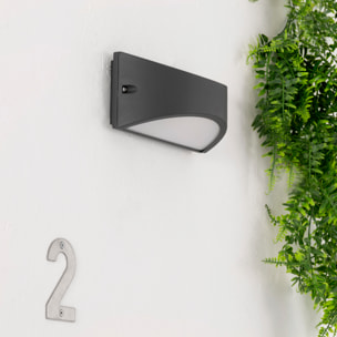 FORLIGHT Kapa aplique empotrable de pared exterior con luz led blanco neutro 4000K en color gris