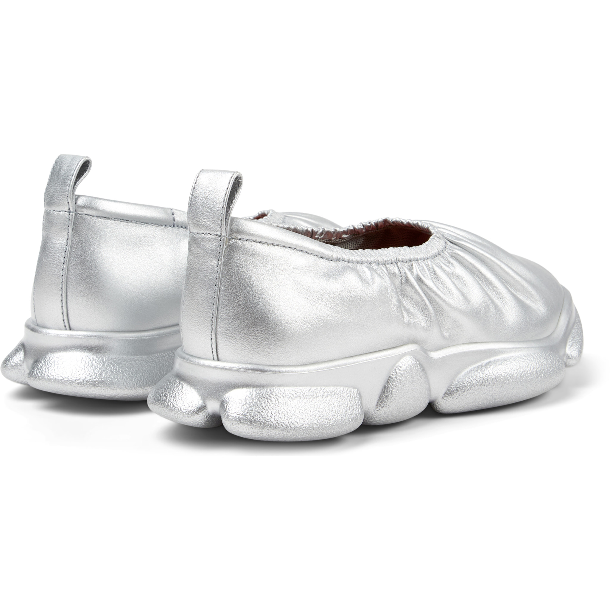 Bailarinas - CAMPER Karst - Gris - Cuero liso