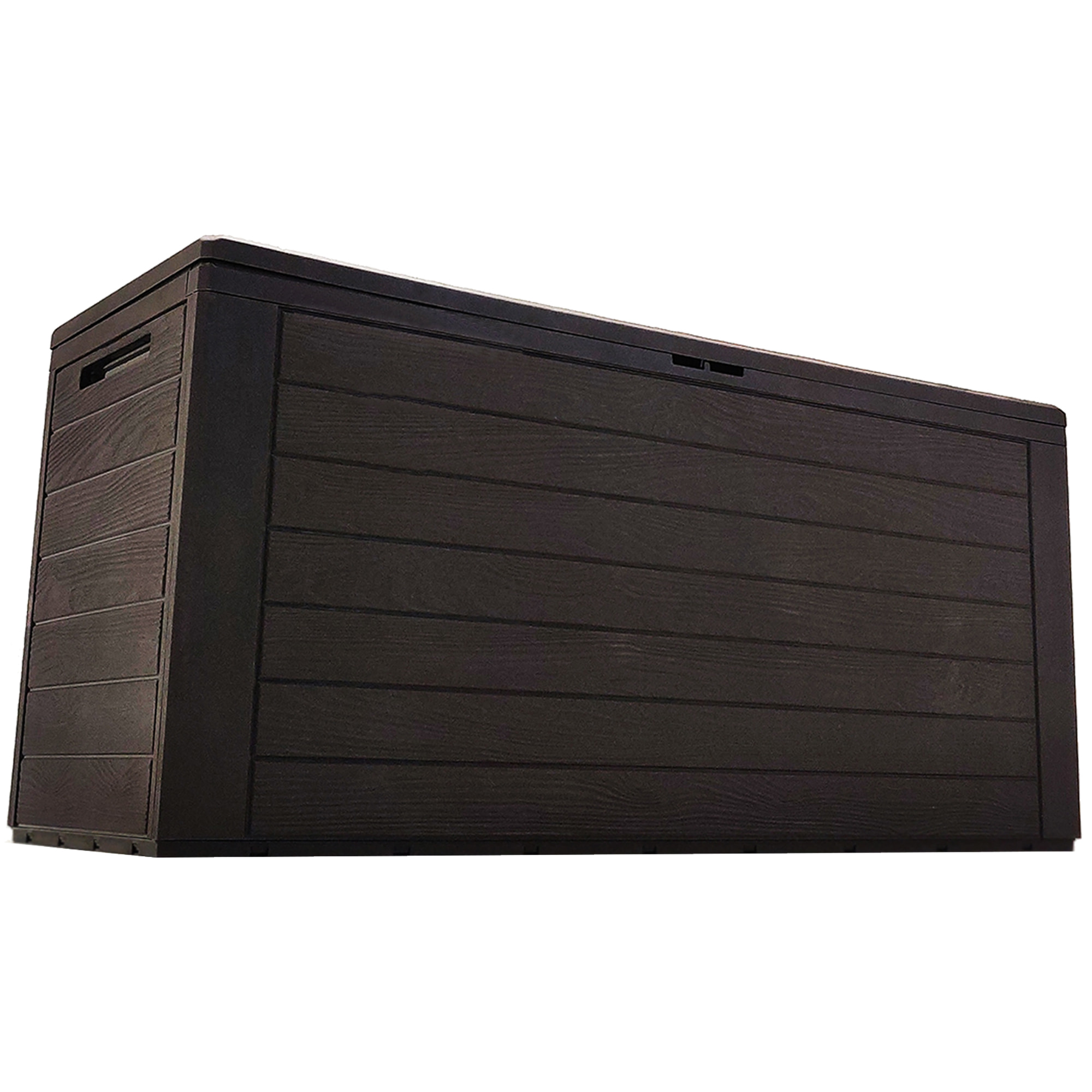 Baul de jardin Prosperplast Woodebox  en color chocolate