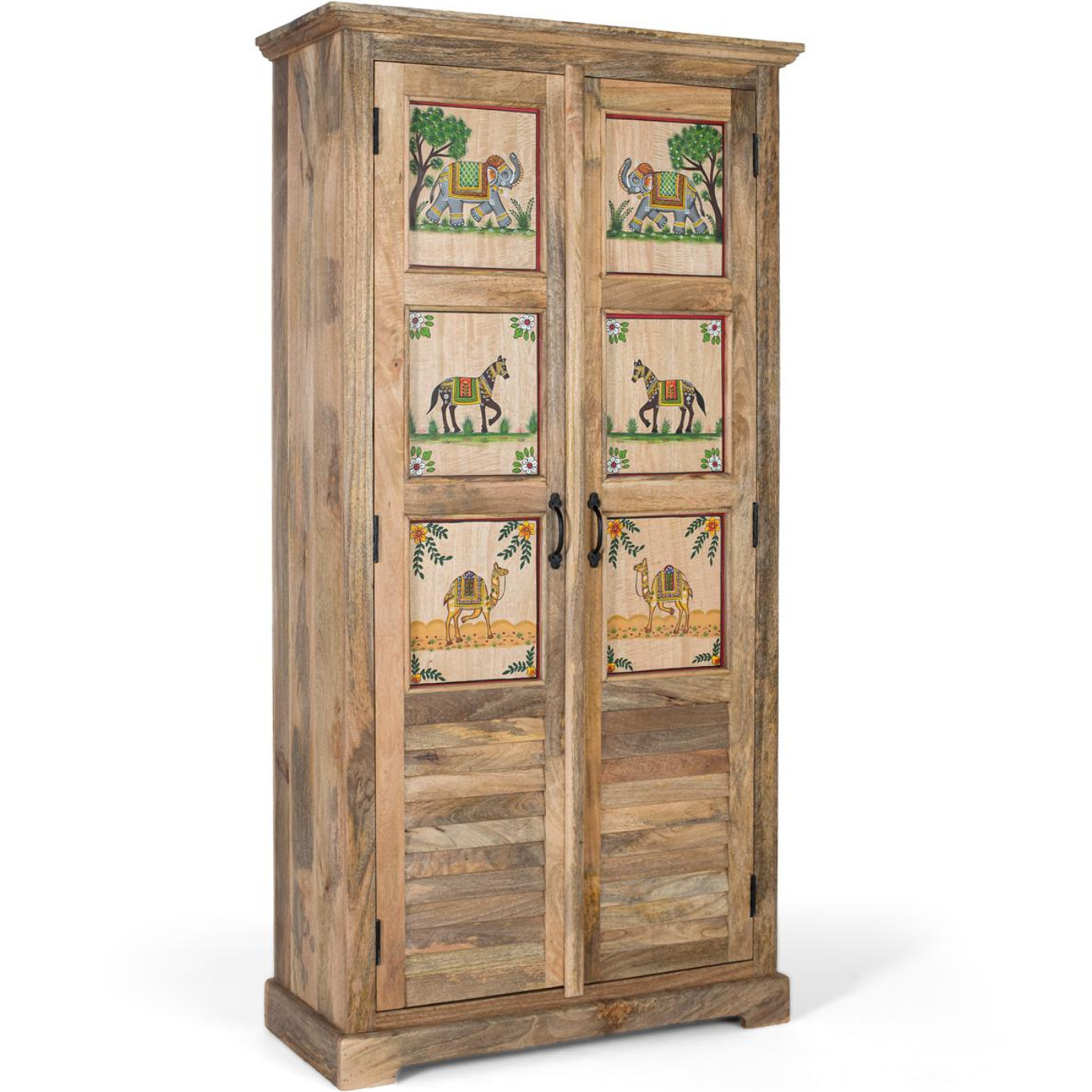 Armoire en bois de manguier 92cm style ethnique colonial