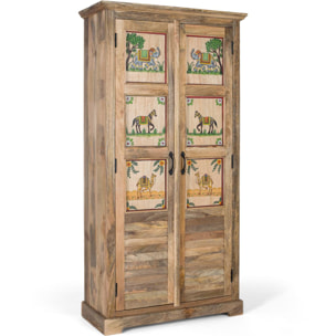Armoire en bois de manguier 92cm style ethnique colonial