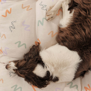 Lit épais et rembourré pour chiens et chats, 100 % coton anti-taches, pour animaux 0120-201