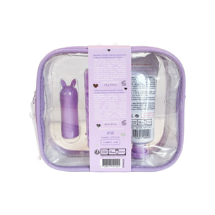 Lily Wallet - Trousse Baume à Lèvres parfum Guimauve + Crème Mains 60 + 1 Chouchou