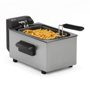 Friteuse TRISTAR 3L revetement acier inox