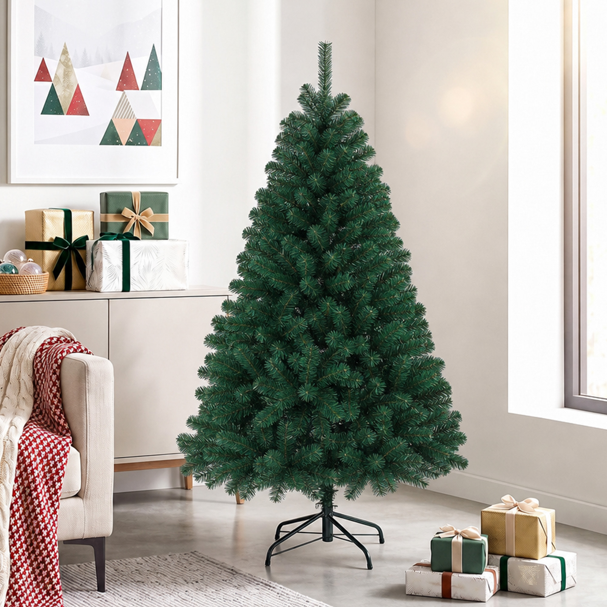 Sapin de Noël artificiel H.150cm 420 branches vert