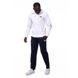 Felpa da uomo con cappuccio e zip non felpata Leone Basic