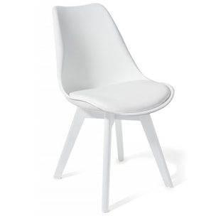 Tomasucci kiki evo Lot de 4 Chaises blanche Blanc