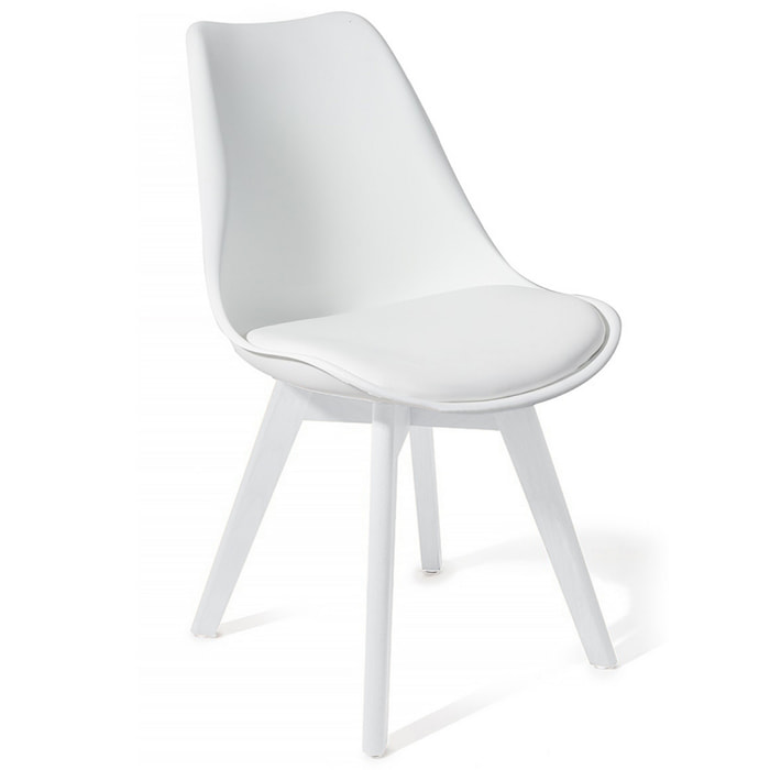 Tomasucci kiki evo Lot de 4 Chaises blanche Blanc