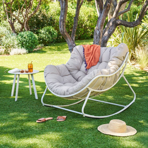 Fauteuil à bascule Paopao argile