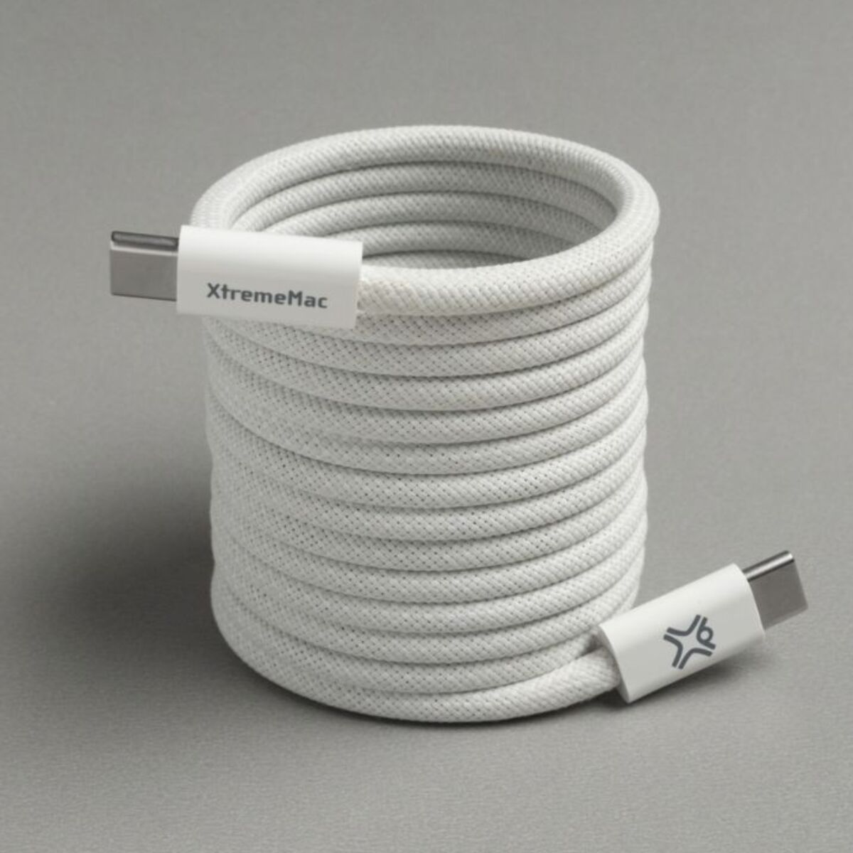 Câble USB C XTREMEMAC 2M blanc magnetique 60W