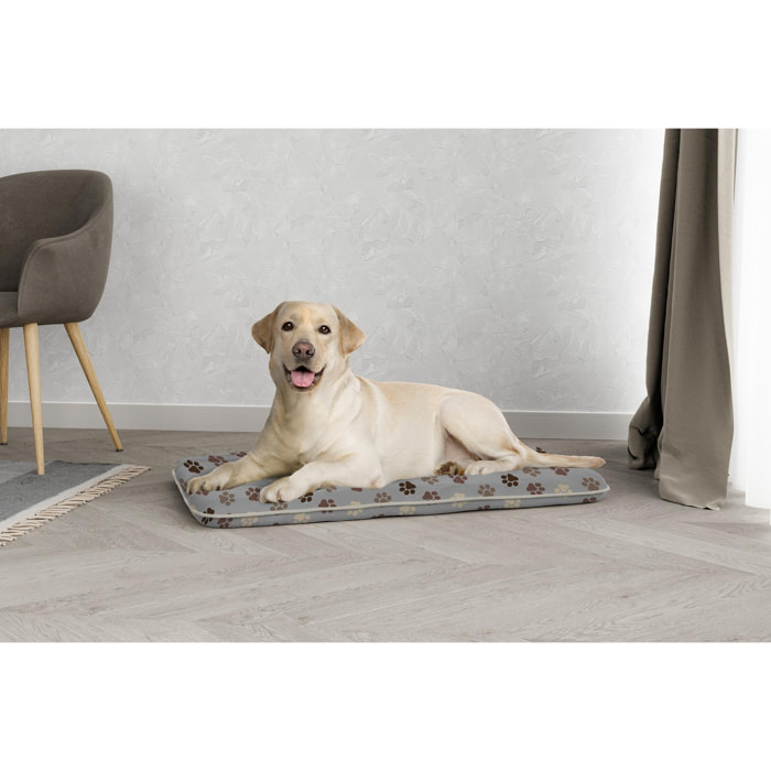 MAXY CUSCINONE TRAPUNTATO STAMPATO-PET PAWS 60X100 CM