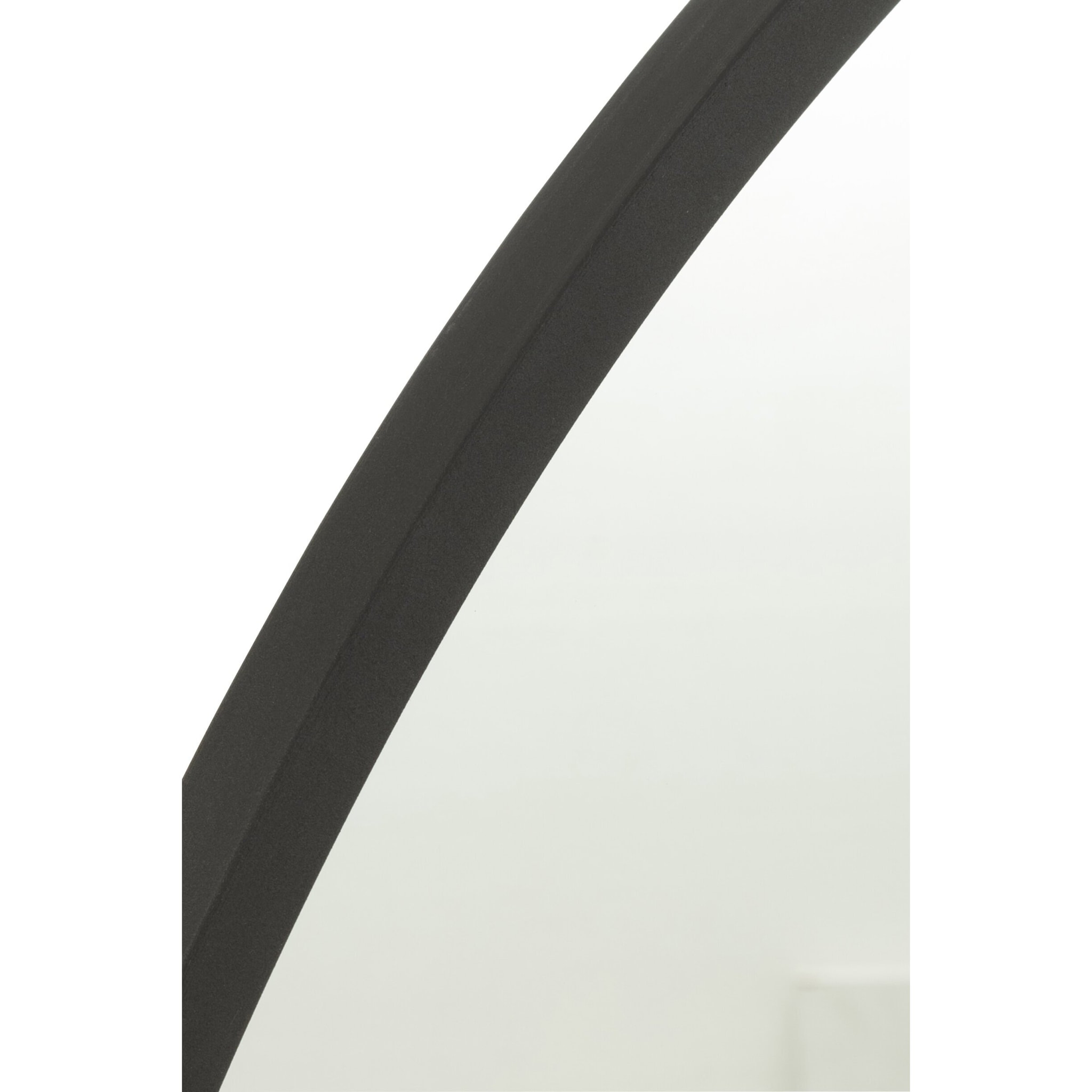 J-Line miroir Rond - noir - medium -  Ø 50 cm
