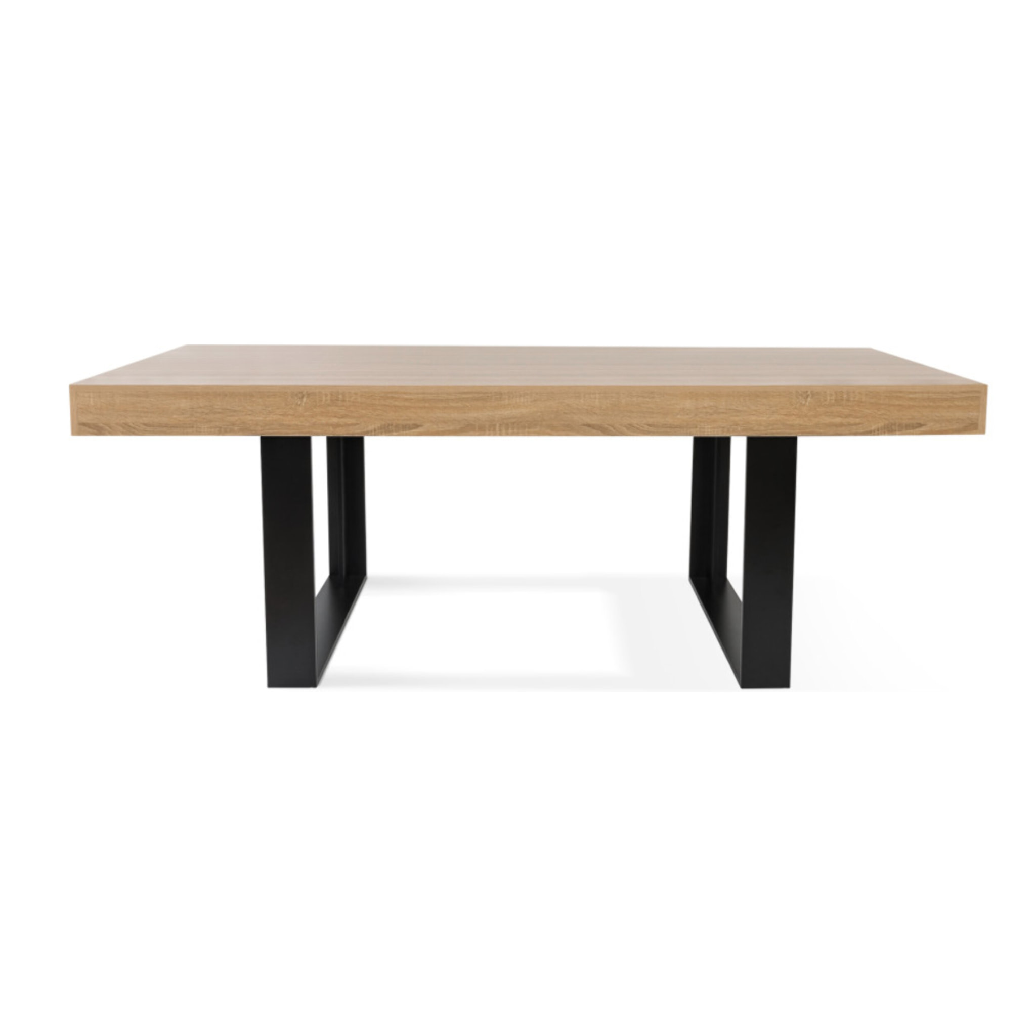 Table repas Brixton - Bois - Noir