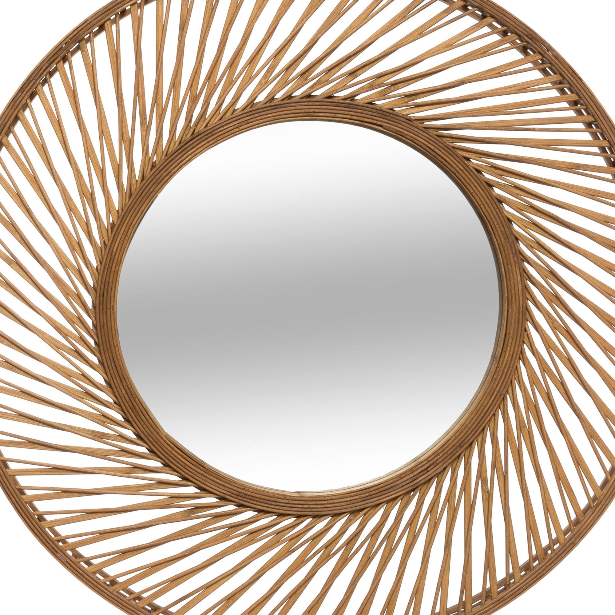 Espejo espiral Vidhay bambú Ø71,7x6,8