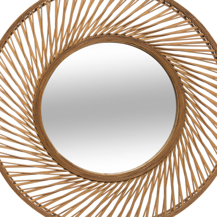 Espejo espiral Vidhay bambú Ø71,7x6,8