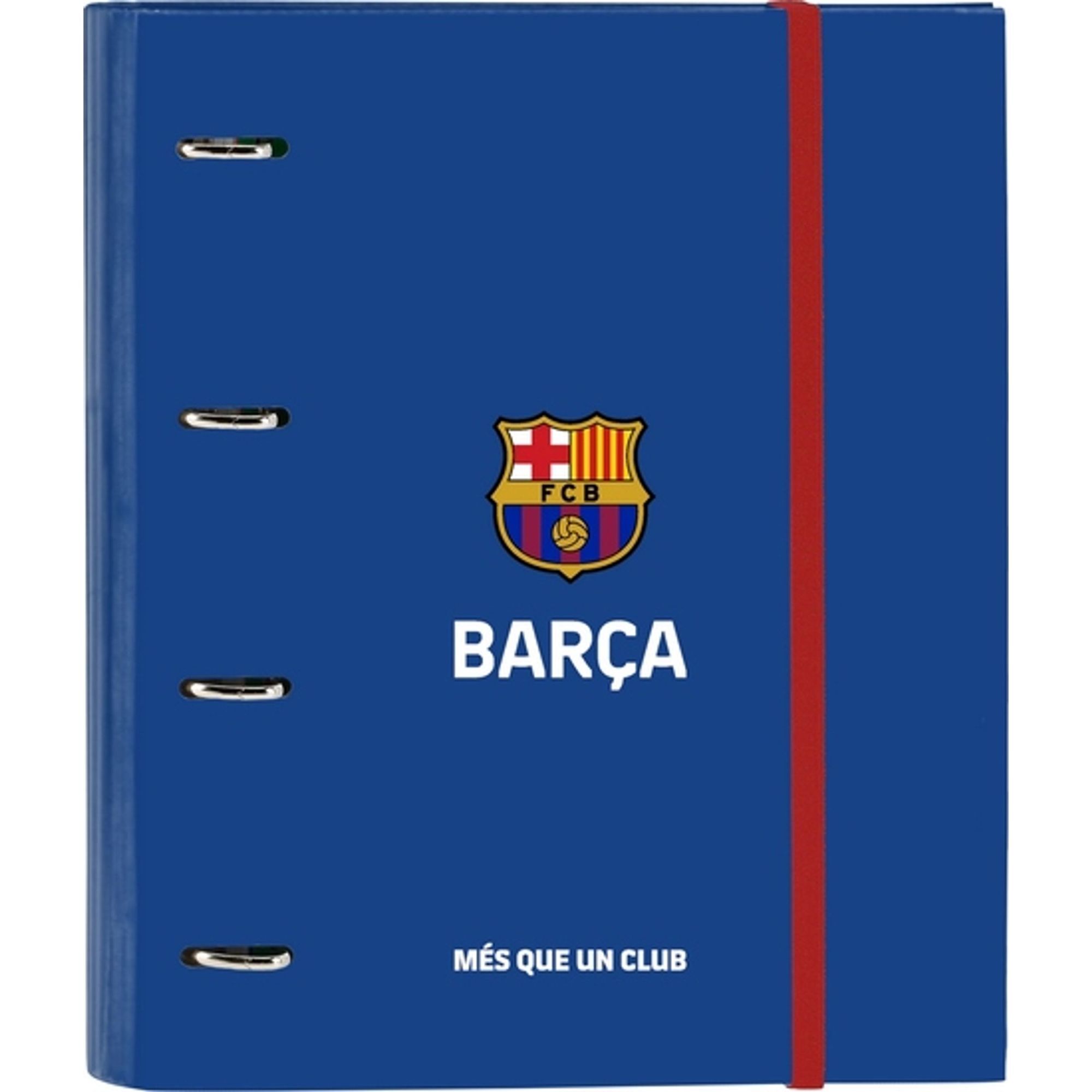 Carpeta 4 anillas 35mm c/recambio f.c.barcelona 2ª equipacion