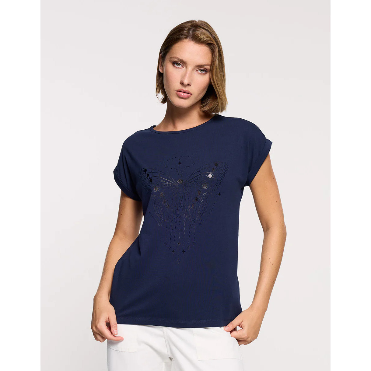 Camiseta Manga Corta Azul Marino - Kalosa