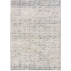 HL-VINTAGE Alfombra con texturas neutras de pelo corto en color crema, varias medidas disponibles