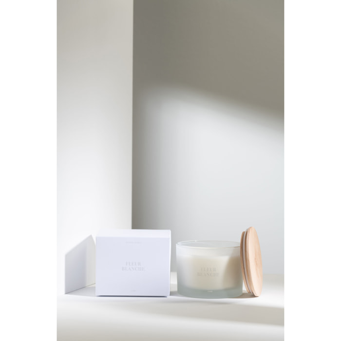 J-Line bougie parfumée Accords Essentiels - Fleur Blanche - blanc - 28H