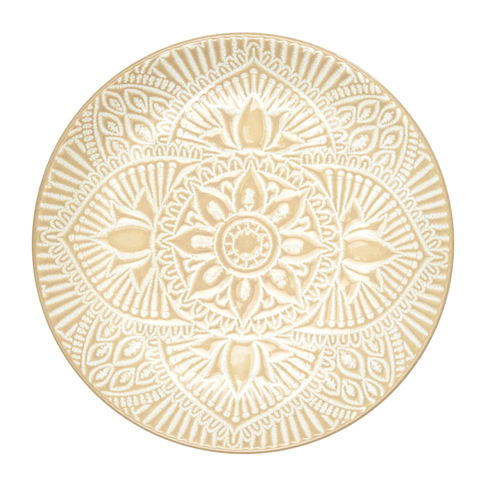 Assiette Sahara Beige D19.5cm