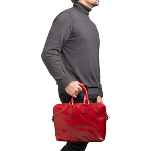 Borsa da lavoro  da uomo In Vera pelle Made in Italy 37x27x6 cm