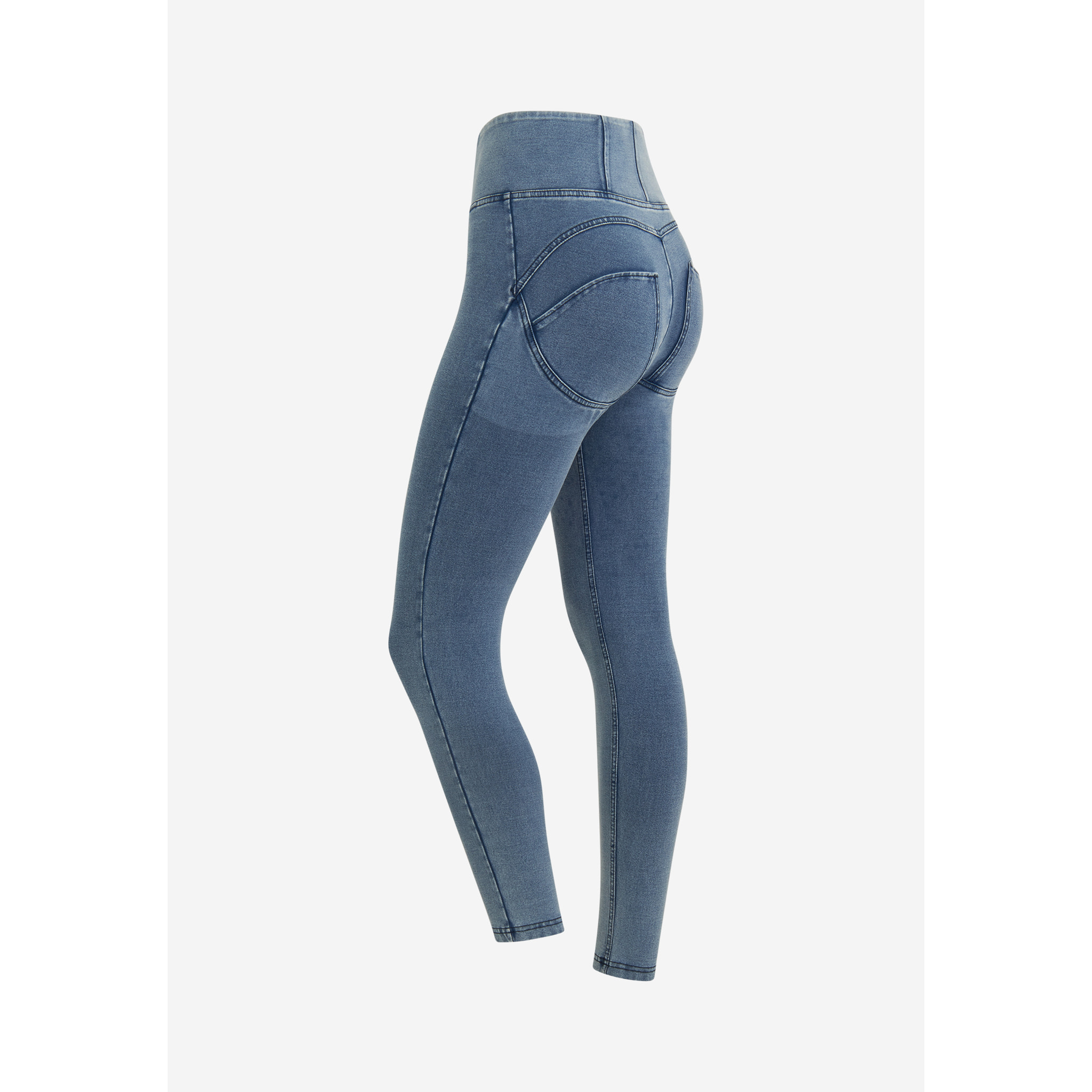 Jeggings push up WR.UP® 7/8 superskinny vita alta con zip