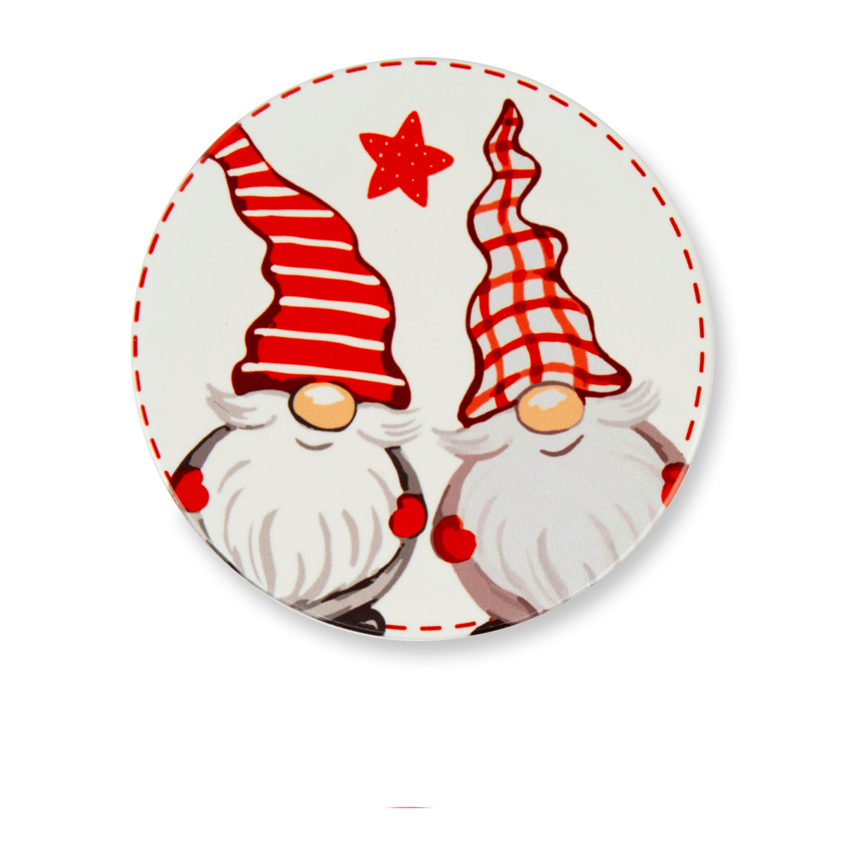 Set de 6 Dessous de Verre Excelsa - Gnomo, Dolomite Multicolore avec Base en Liège