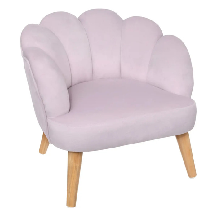 Fauteuil enfant coquillage "Sirène" violet