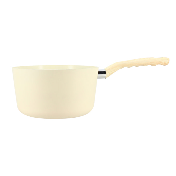 Casserole en revêtement céramique 20cm crème - tous feux COLORAMA