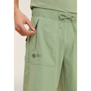 Bermuda Regular Nylon Rip-Stop con Tasche Zip