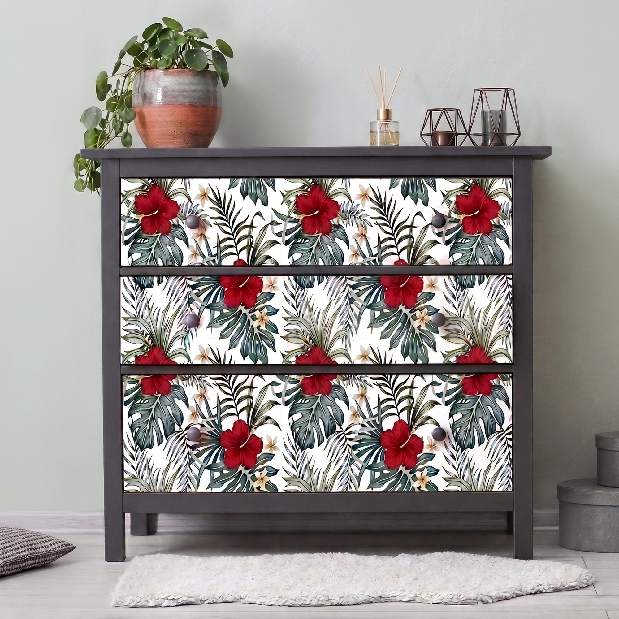 Sticker meuble tropical Machala 40 x 60 cm
