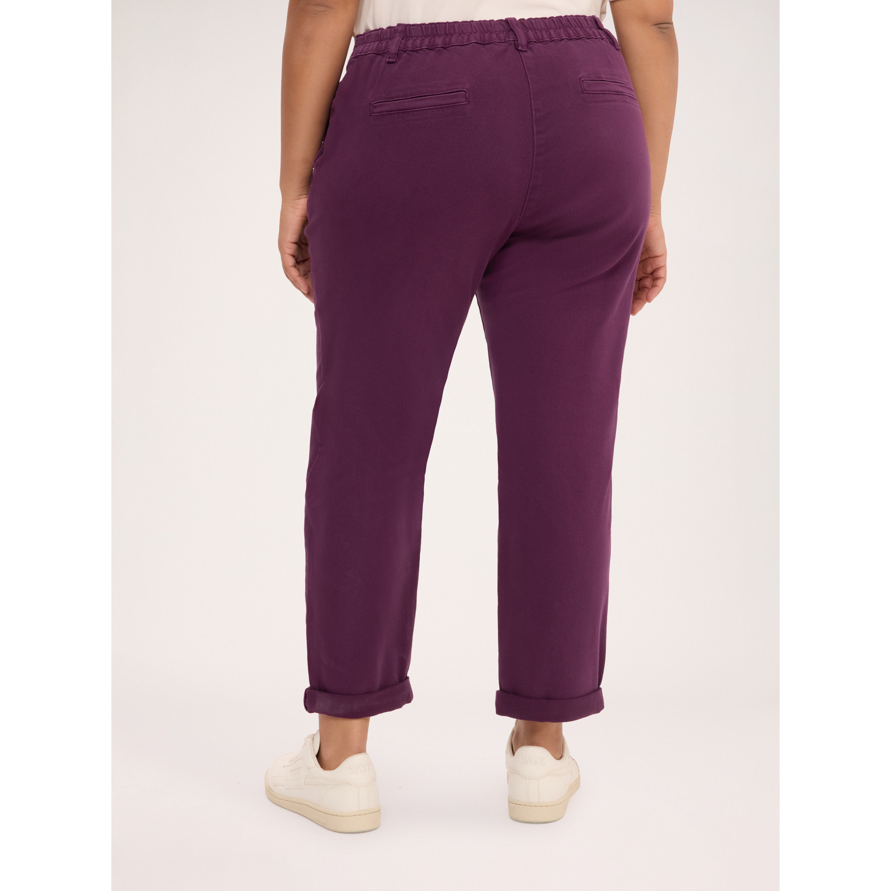 Fiorella Rubino - Pantaloni chino in misto cotone - Viola
