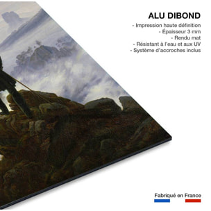 Tableau la mer et le brouillard par caspar david friedrich  Tableau alu Dibond