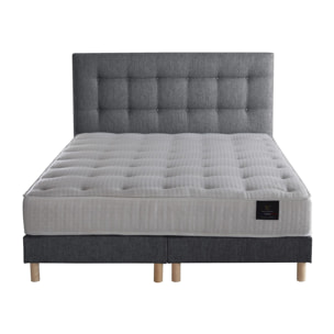 Ensemble matelas ressorts mémoire de forme, PULSAR + tête de lit + sommier 11 cm
