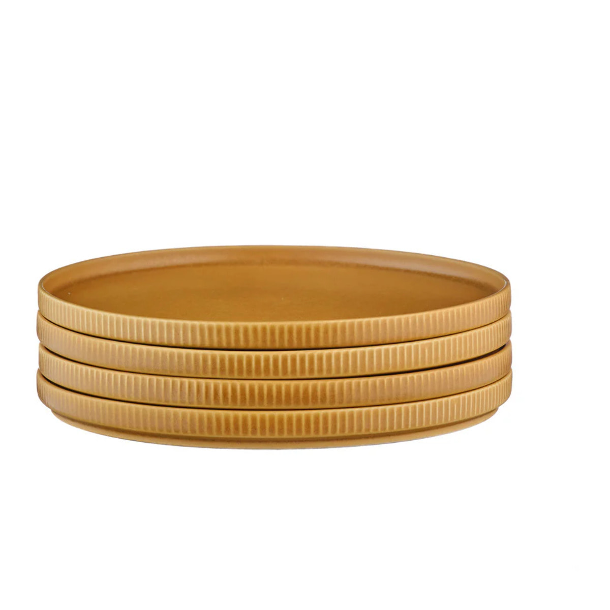 Assiette SCANDI Ø21,5cm - 4 pièces - Ocre