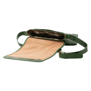 Borsa a tracolla da uomo in vera pelle - Modello False - Made in Italy - 29.0 x 28.0 x 9.0 cm