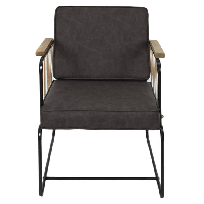 Fauteuil Benson Marron